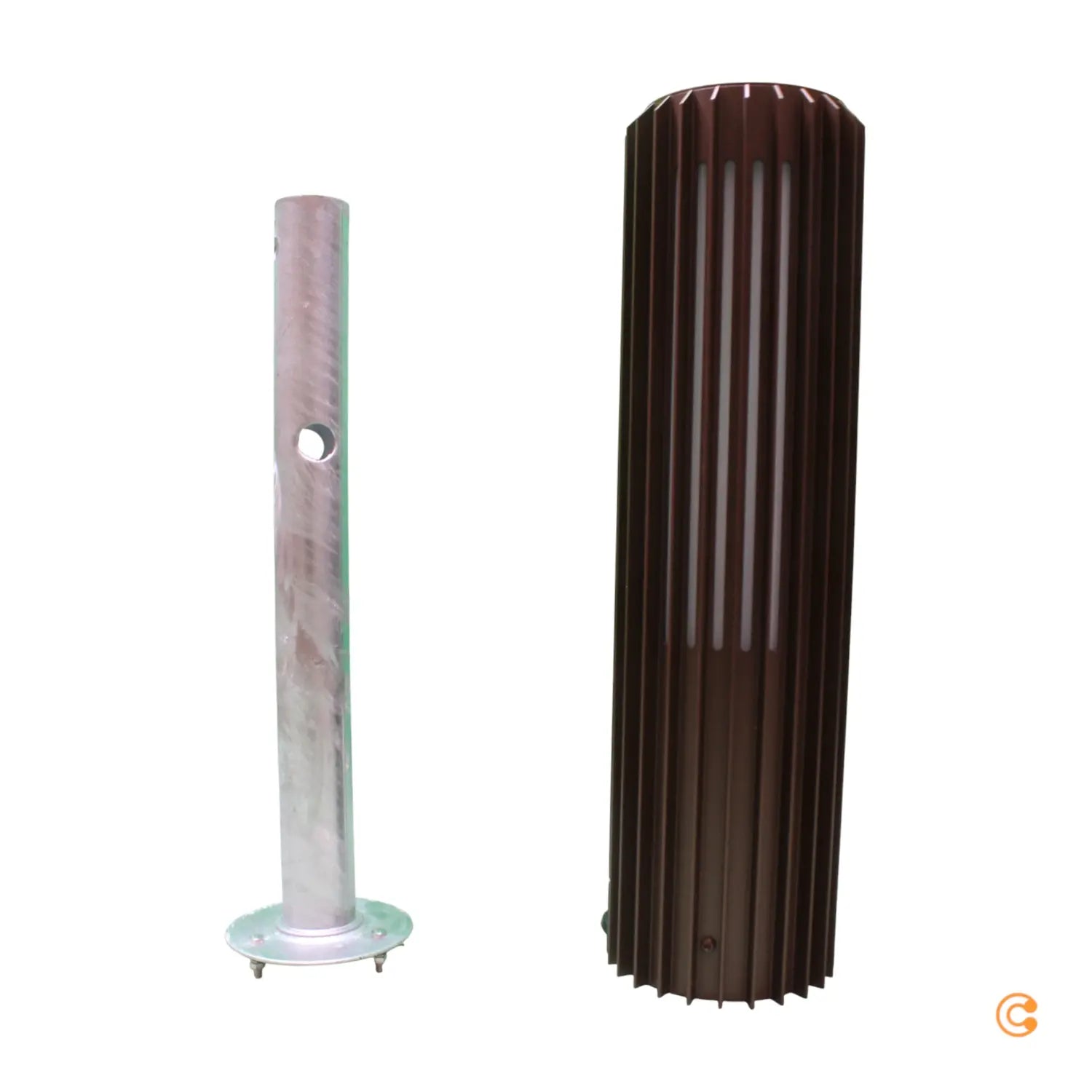 B-Ware Nordlux Sockelleuchte Aludra 45 Seaside Aluminium Braun Metallic Lampe Leuc548 - 5704924022074