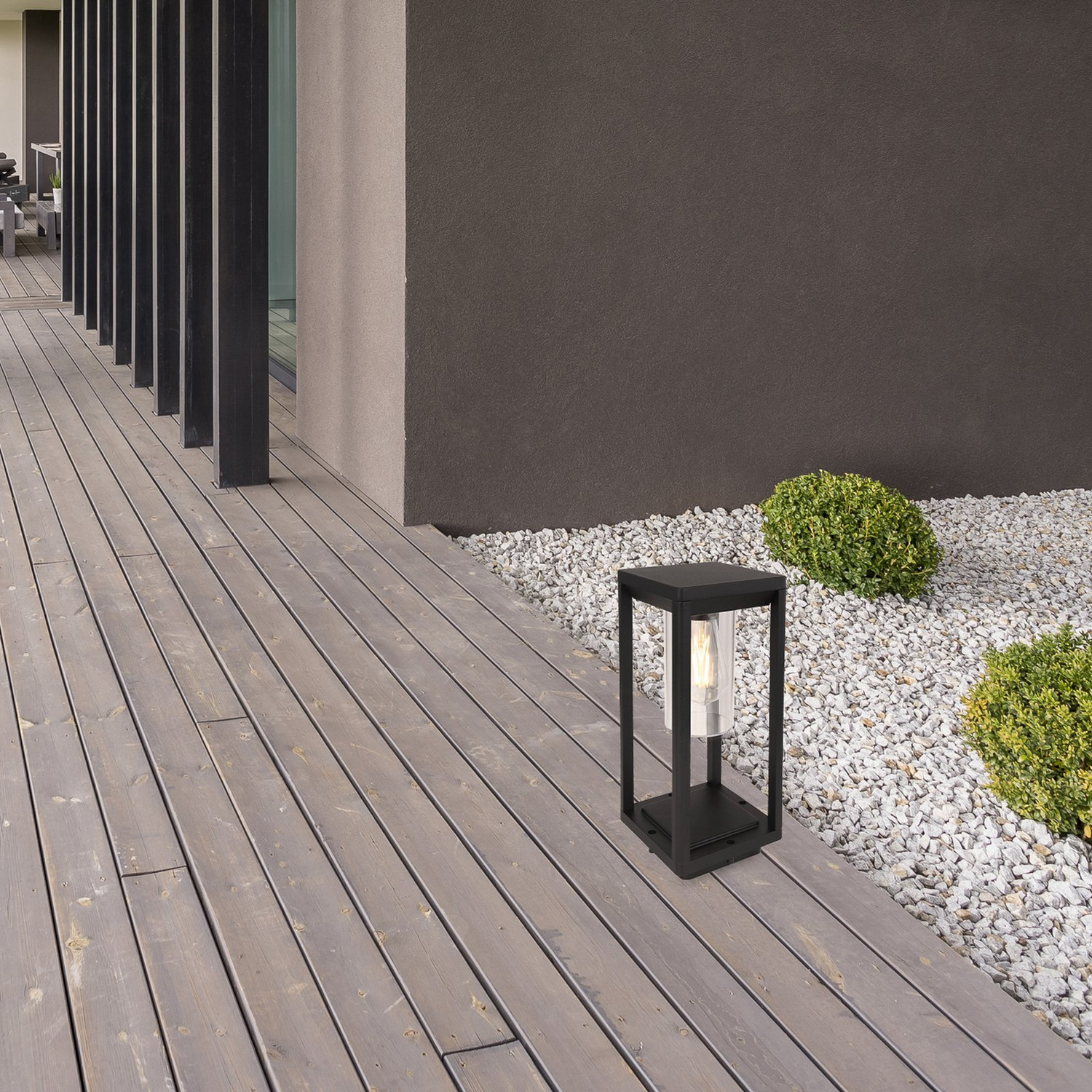 B-Ware Globo Sockelleuchte Candela Standleuchte Gartenleuchte Außen 35 Cm Ohne Sensor - 9007371406500