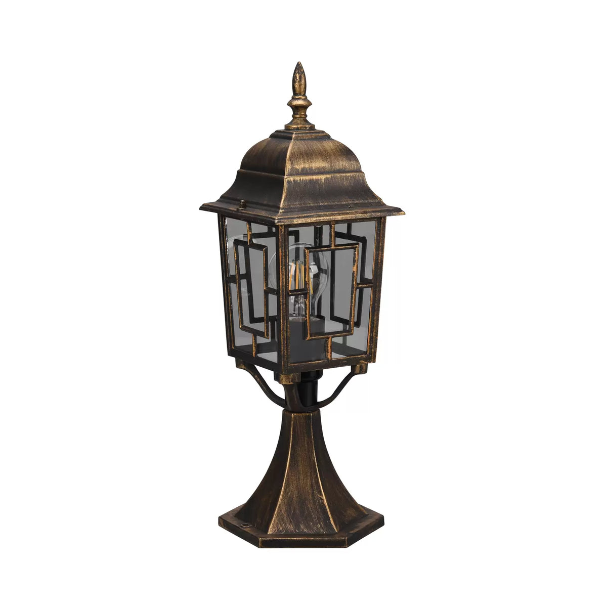 TRIO LIGHTING Sockelleuchte Volturno Außenlampe dimmbar rostfarben Aluminium - 4017807543599