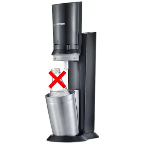 B-Ware Sodastream Wassersprudler Crystal 3.0 Titan Schwarz Edelstahl Siehe Text/Foto879 - 7290116742380