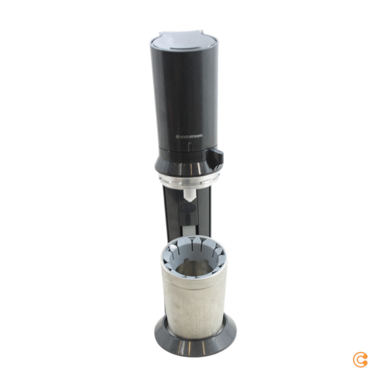 Sodastream Wassersprudler Crystal 3.0 Titan Schwarz Glaskaraffe Siehe Text/Foto C-Ware - 7290116742380