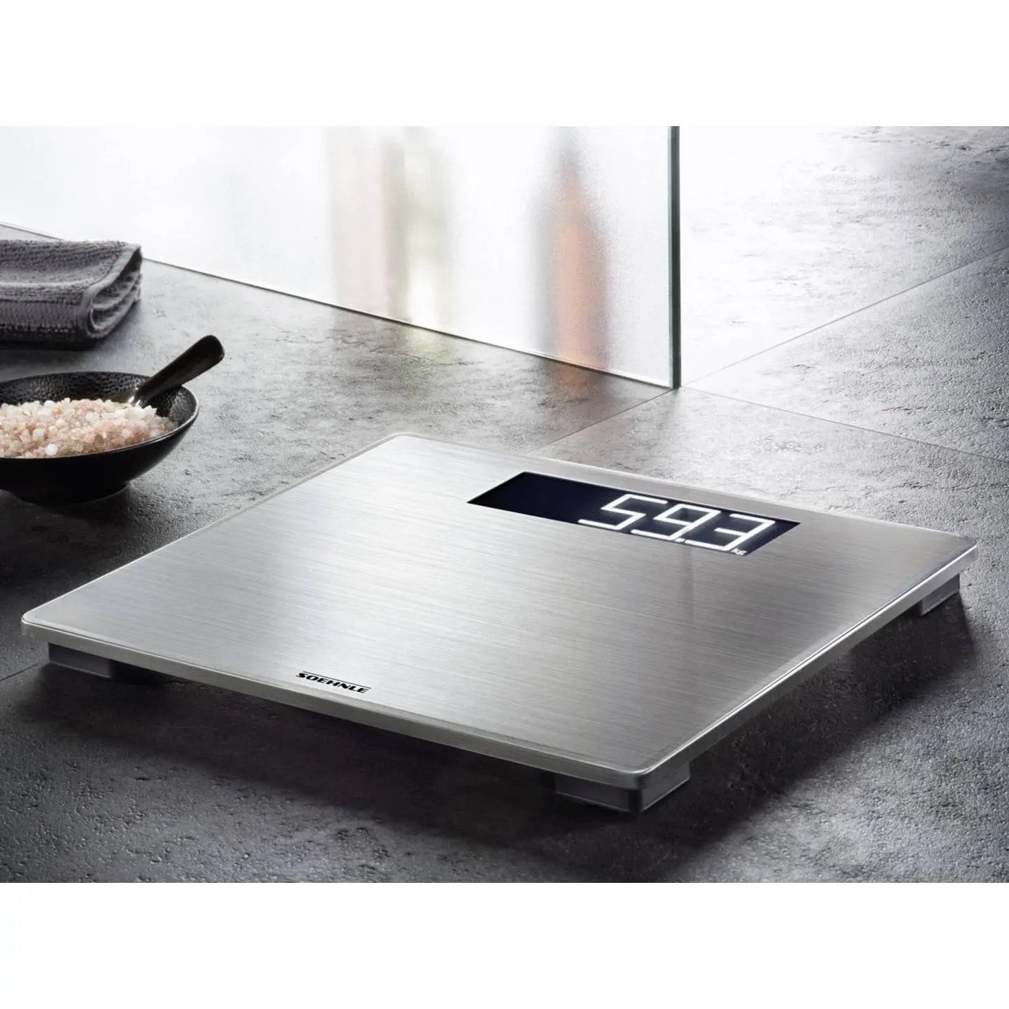 B-Ware Soehnle Personenwaage Körperwaage Style Sense Safe 300 Digital Edelstahl 180 Kg - 4006501638670