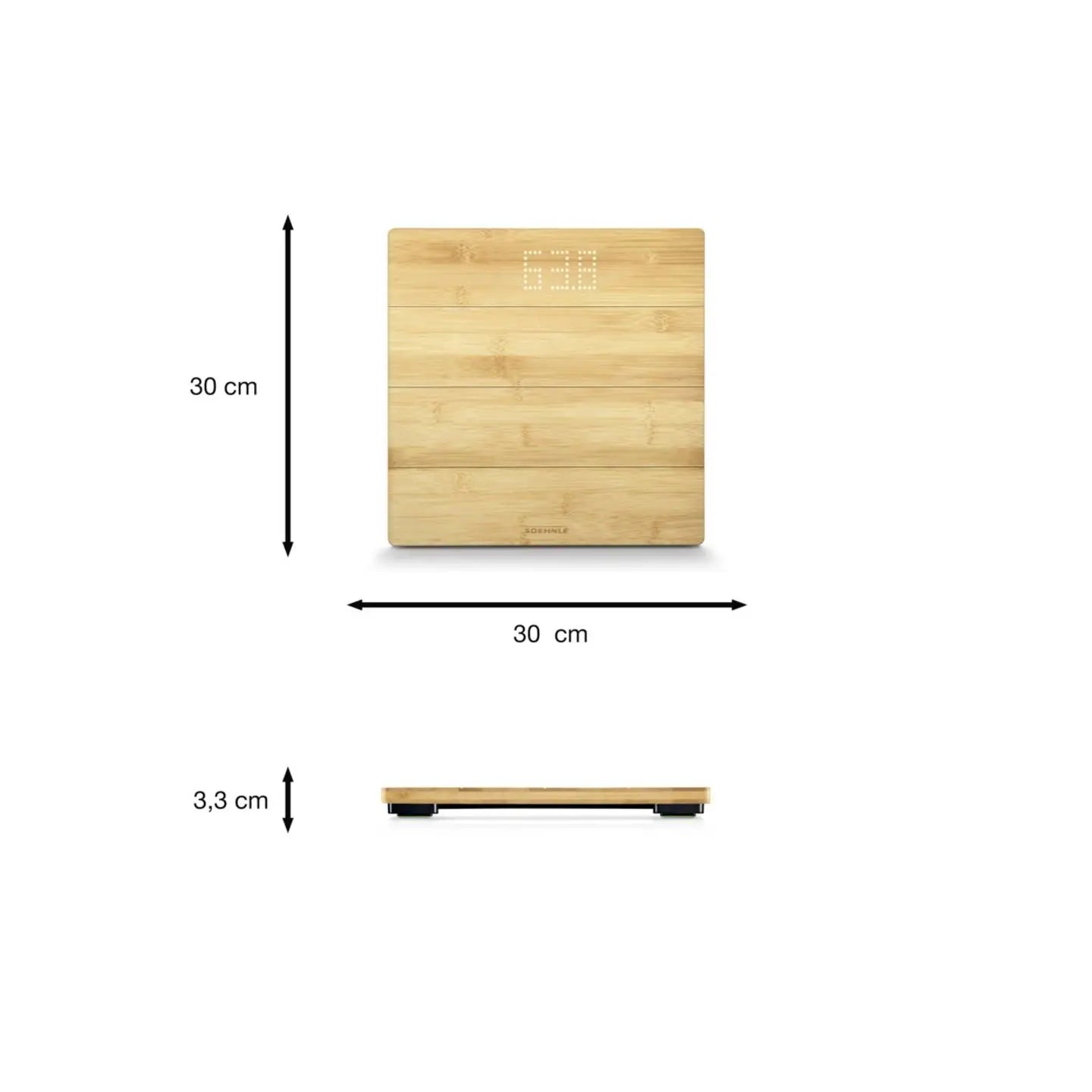 B-Ware Soehnle Personenwaage Waage Digital Style Sense Bamboo Magic Bambus Holz - 4006501638809