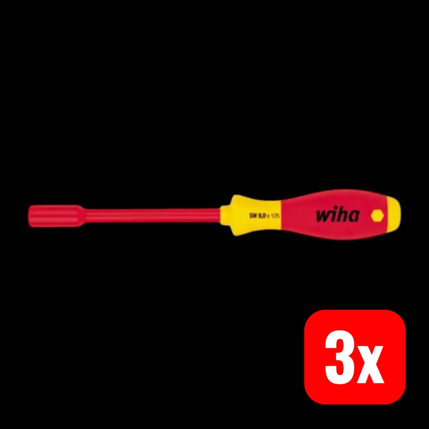 B-Ware Wiha Steckschlüssel Schraubendreher 322 Sf Nuss Vde Rundklinge 5mm 125mm 3 Stück - 4010995008550