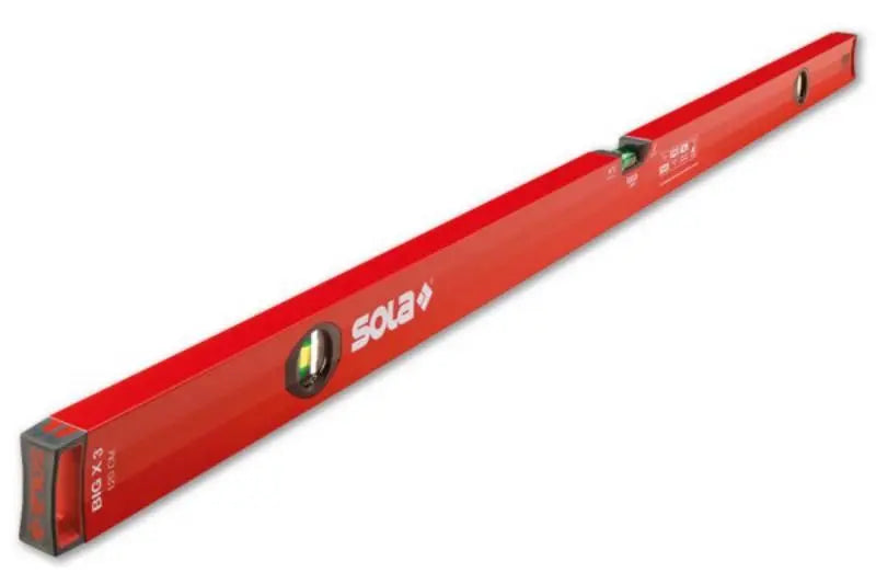 B-Ware Sola Wasserwaage Präzisions Libelle Level 180cm Aluminium Profil Big X Rot - 9002719015529