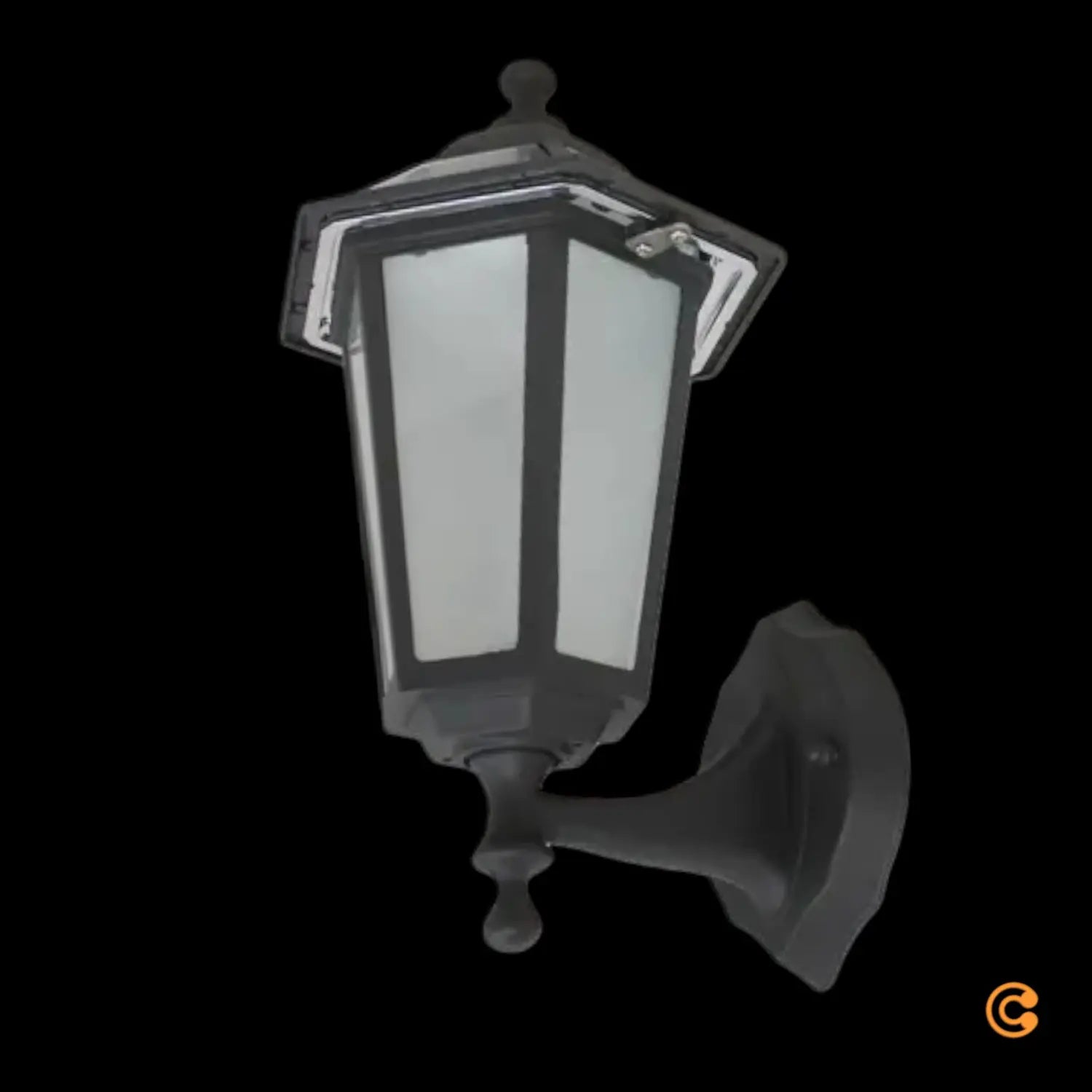 B-Ware Lampenwelt Außenleuchte Wandleuchte Solar Led Kristin Schwarz Garten 40 Cm Ip44 - 4251096515602