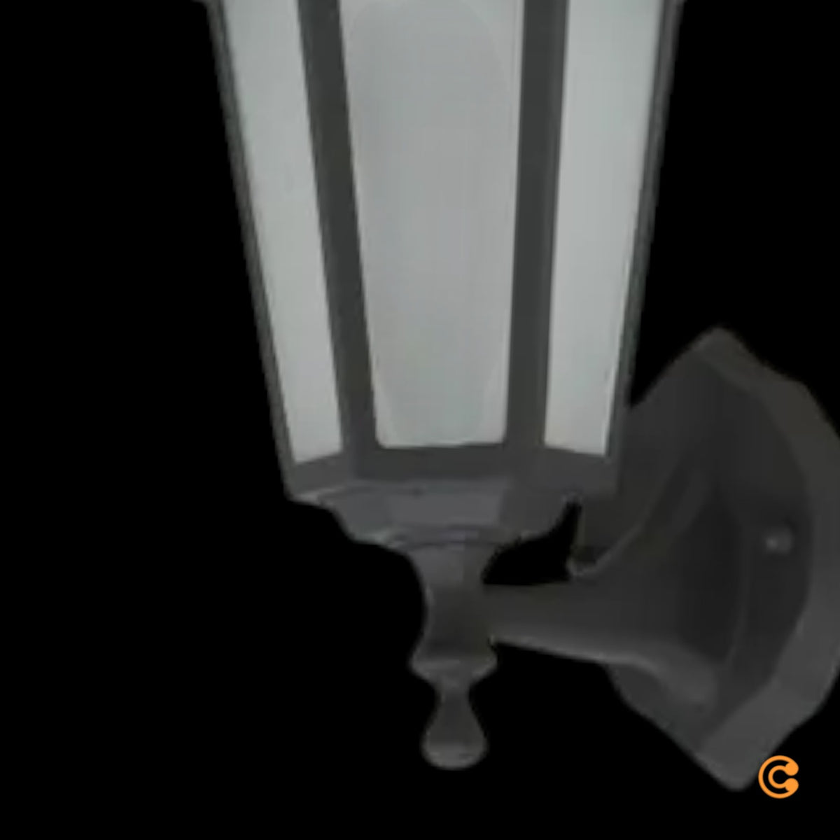 Lampenwelt Außenleuchte Wandleuchte Solar LED Kristin Schwarz Garten 40 cm IP44 - 4251096515602