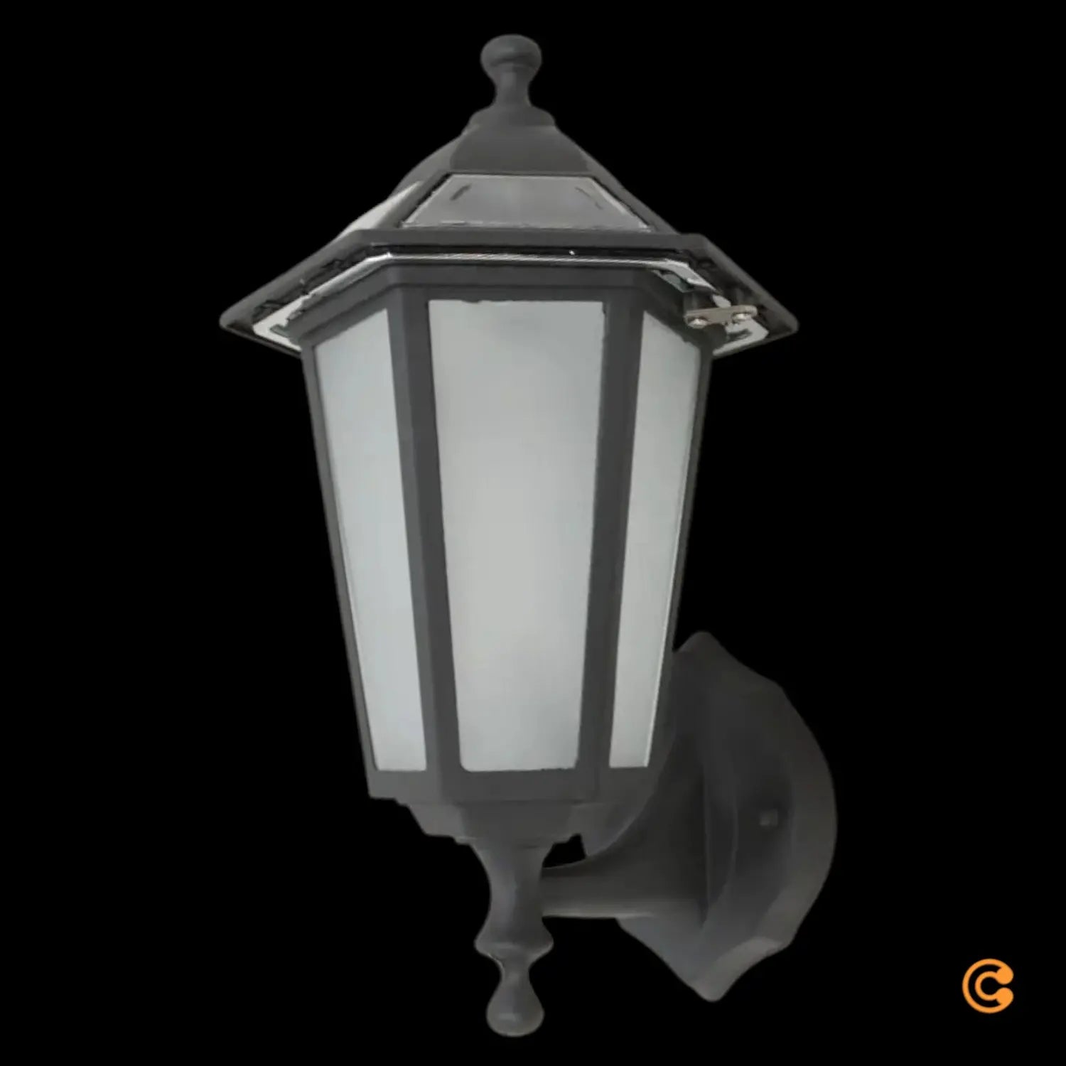B-Ware Lampenwelt Außenleuchte Wandleuchte Solar Led Kristin Schwarz Garten 40 Cm Ip44 - 4251096515602