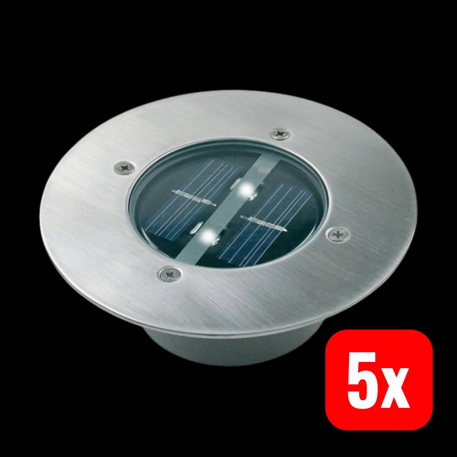 B-Ware Smartwares Solar Led Bodeneinbaustrahler Lugo Edelstahl Universalweiß 5 Stück - 8711387093746