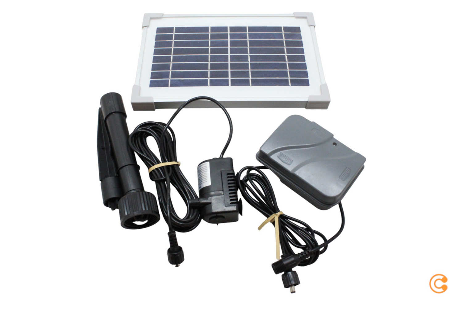 B-Ware Esotec Rimini Plus Solar Pumpenset Solarpumpe Akku Teichpumpe 175 L/H 2 Stück - 4260057862990