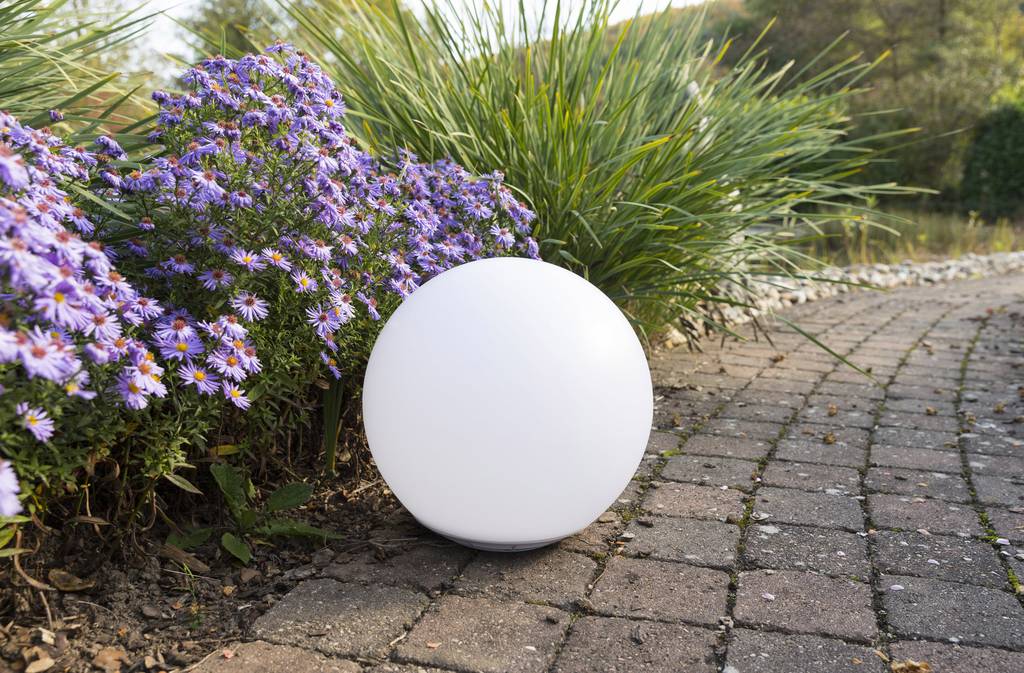 Heitronic Solar-Dekoleuchte Globo 37234 Solarkugel LED 0.4W Weiß Beleuchtung - 4002940372342