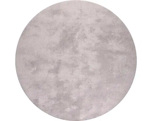 B-Ware Solevito Teppich Hochflorteppich Shaggy Wellness Silber Rund ø 160 Cm Polyester - 4306517680299
