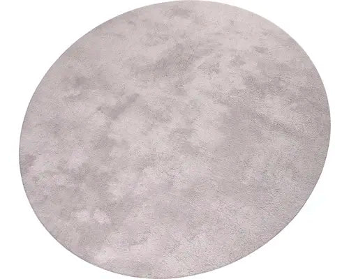B-Ware Solevito Teppich Hochflorteppich Shaggy Wellness Silber Rund ø 160 Cm Polyester - 4306517680299