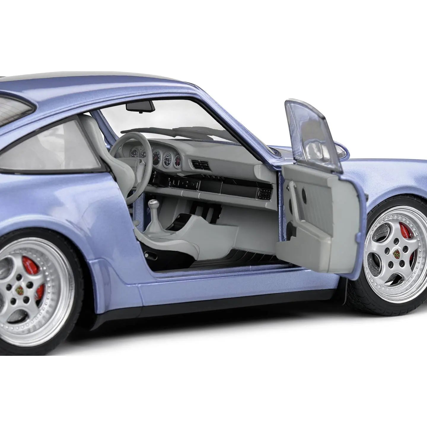 B-Ware Solido Modellauto Standmodell Sammlerauto Porsche 911 Turbo 1990 Blau 1:18  - 3663506023538