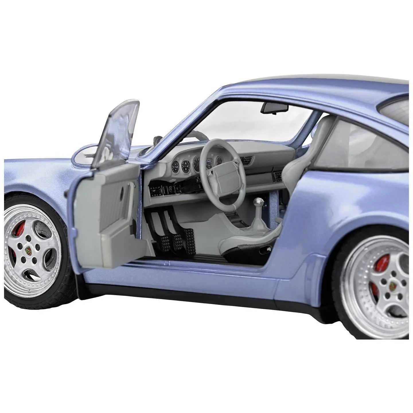 B-Ware Solido Modellauto Standmodell Sammlerauto Porsche 911 Turbo 1990 Blau 1:18  - 3663506023538