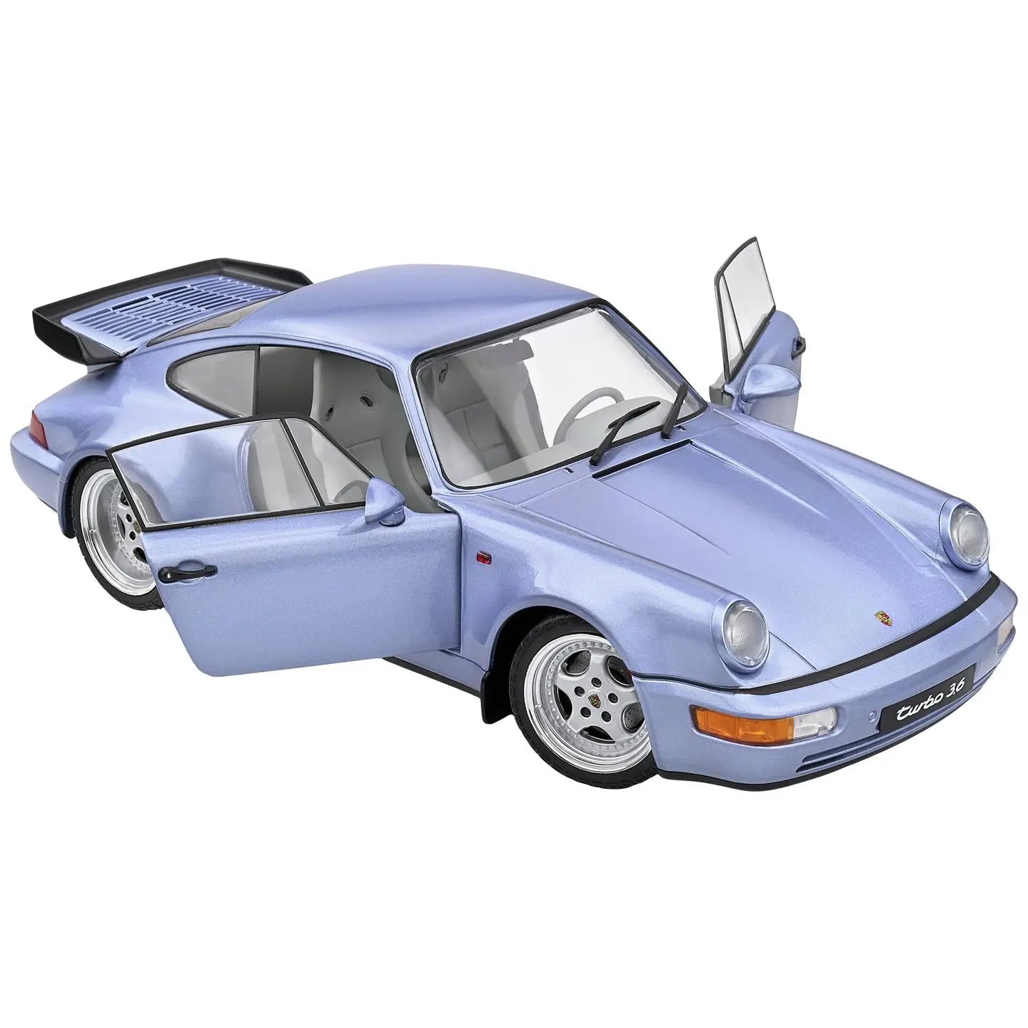 B-Ware Solido Modellauto Standmodell Sammlerauto Porsche 911 Turbo 1990 Blau 1:18  - 3663506023538