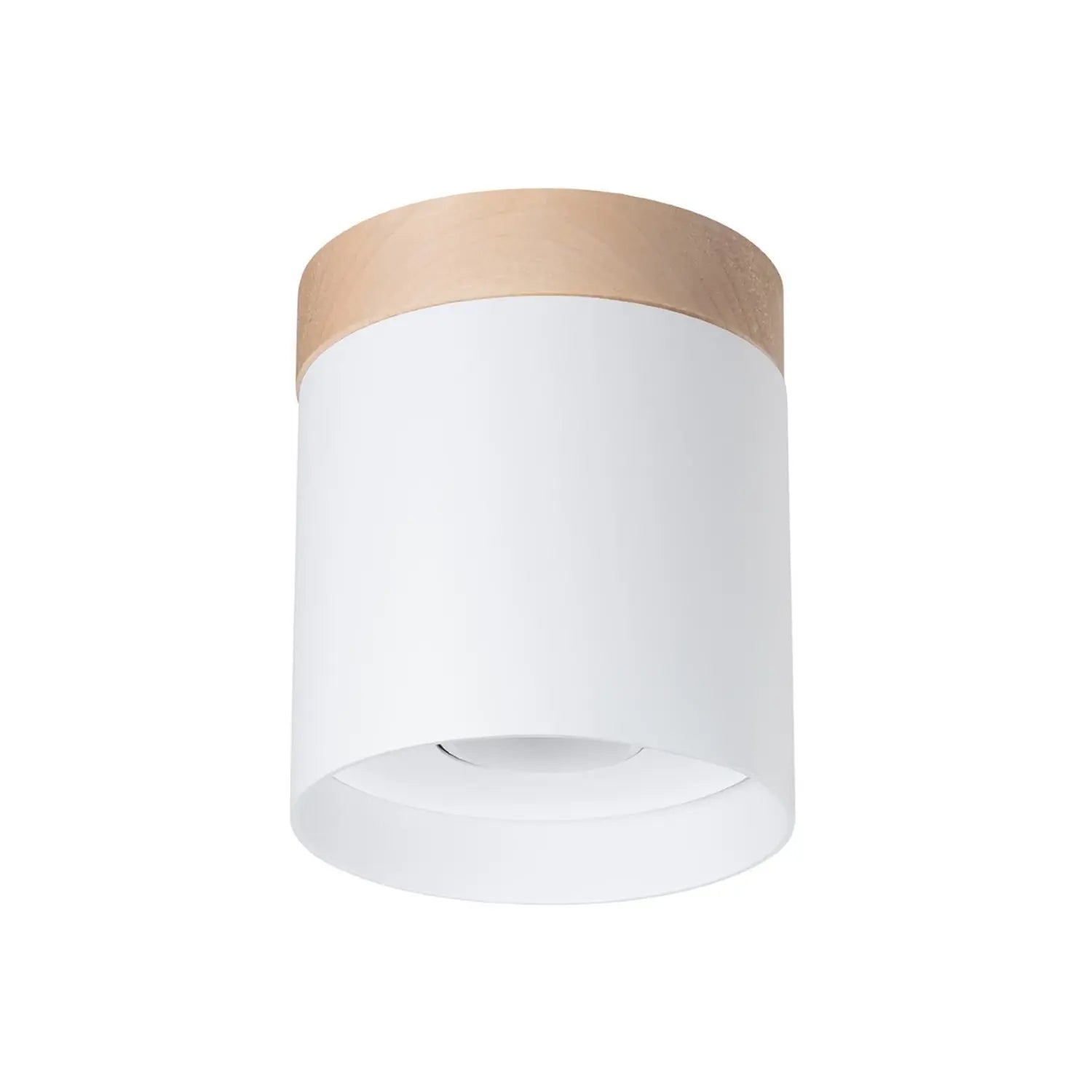 B-Ware Sollux Deckenspot Rif Spot Strahler Weiß Holz Aluminium ø 12 Cm Dimmbar Gu10 - 5903282773202