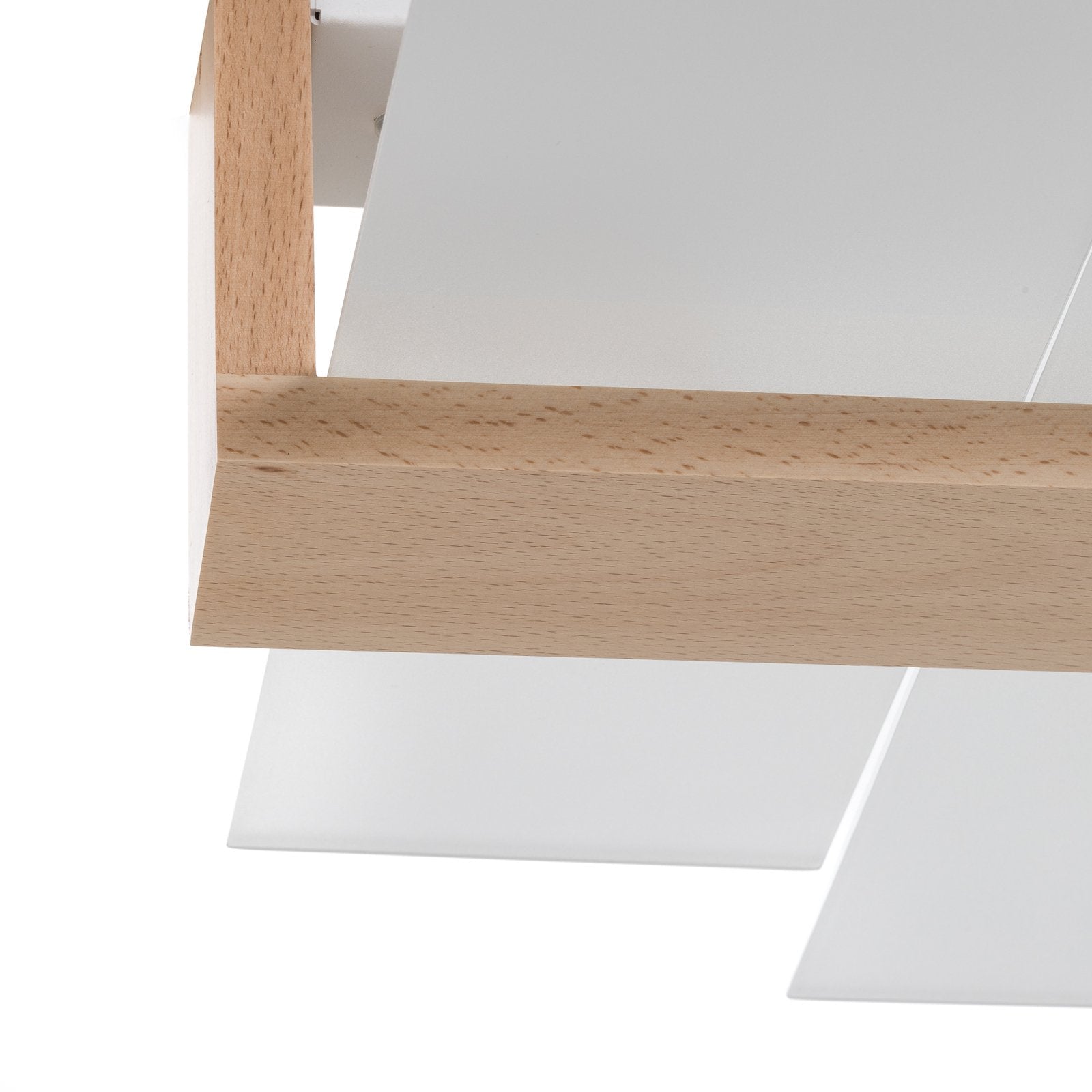 SOLLUX LIGHTING Deckenleuchte Shifted 2 Glas und helles Holz Lampe Leuchte Spot - 5903282729438