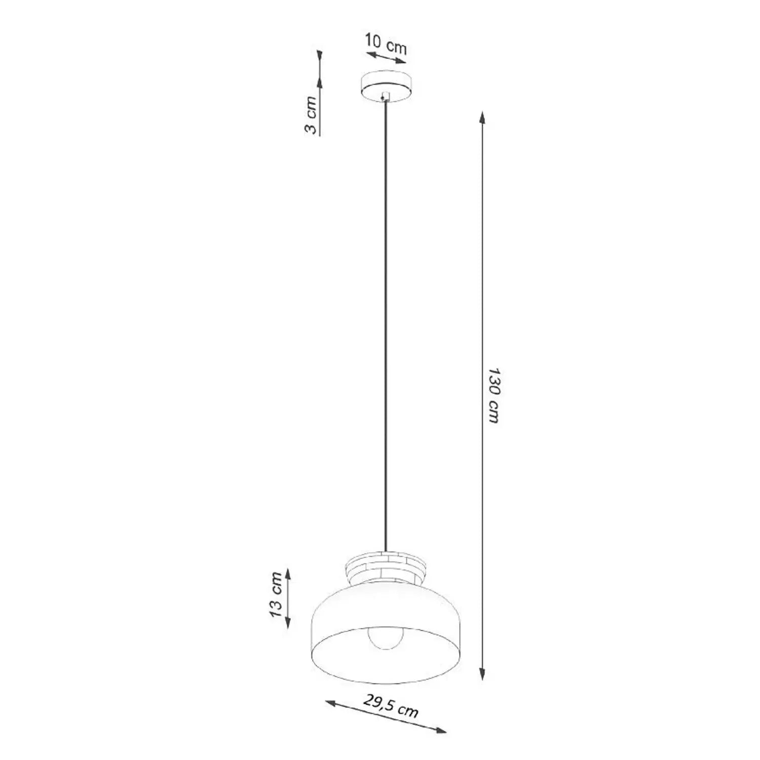 B-Ware Sollux Lighting Hängeleuchte Pendelleuchte Marion Weiß Holz Stahl Leuchte Lampe - 5903282773226