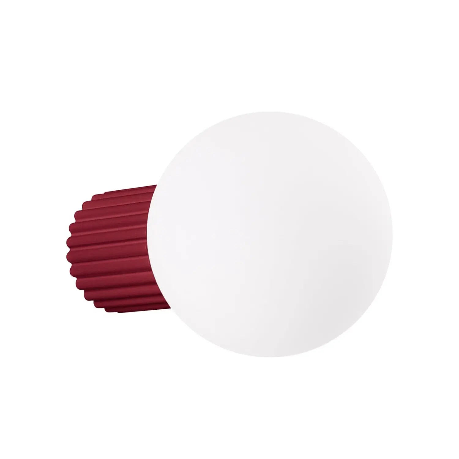 B-Ware Wandleuchte Wandlampe Sollux Orbi Glas Metall Dunkelrot Wohnzimmer Led G9 - 5907073081217
