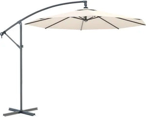 B-Ware Soluna Sonnenschirm Ampelschirm Schirm Schattenspender Lyon Rund Ecru ø 300 Cm