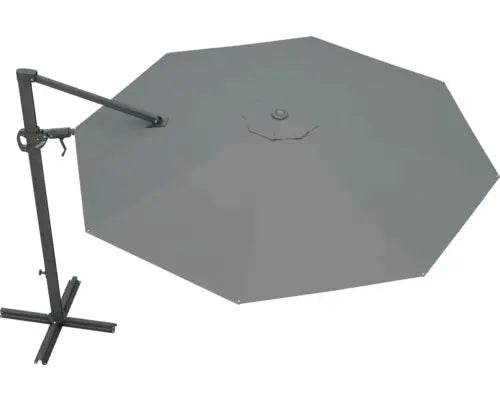 B-Ware Soluna Sonnenschirm Ampelschirm Orléans Uv Schutz Kurbel Polyester Grau Garten - 4306517553326