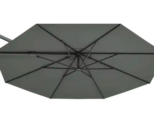 B-Ware Soluna Sonnenschirm Ampelschirm Orléans Uv Schutz Kurbel Polyester Grau Garten - 4306517553326