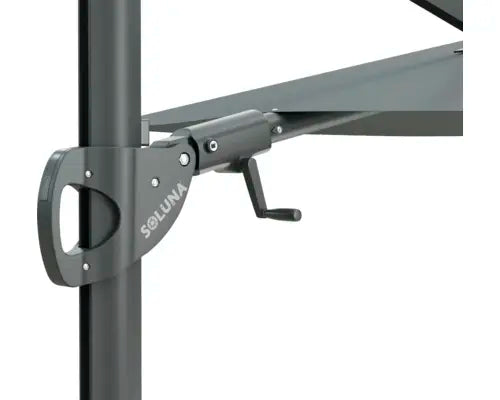 B-Ware Soluna Sonnenschirm Ampelschirm Orléans Uv Schutz Kurbel Polyester Grau Garten - 4306517553326
