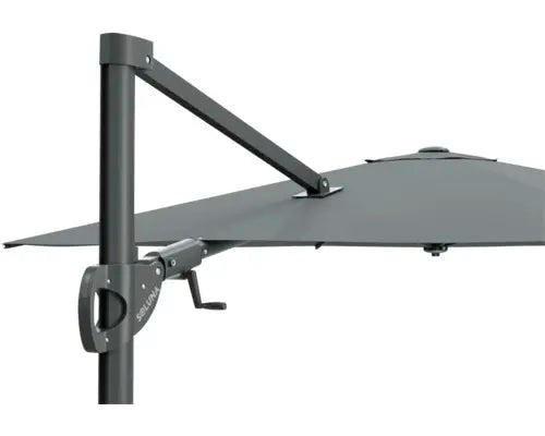 B-Ware Soluna Sonnenschirm Ampelschirm Orléans Uv Schutz Kurbel Polyester Grau Garten - 4306517553326