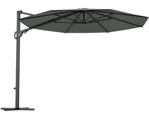 B-Ware Soluna Sonnenschirm Ampelschirm Orléans Uv Schutz Kurbel Polyester Grau Garten - 4306517553326