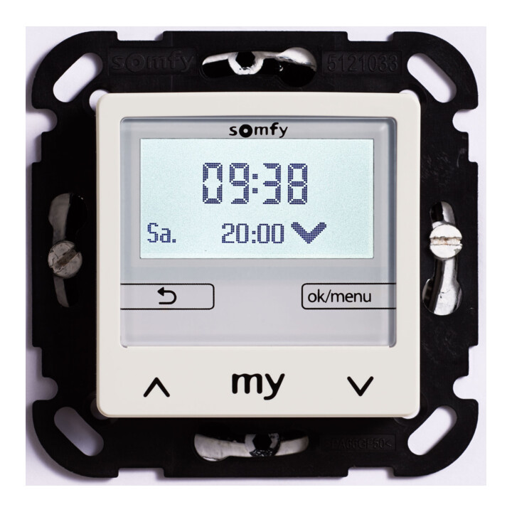 Somfy Chronis Smoove Uno S Zeitschaltuhr Rollladensteuerung Pure White 230 V  B-Ware - 3660849544423