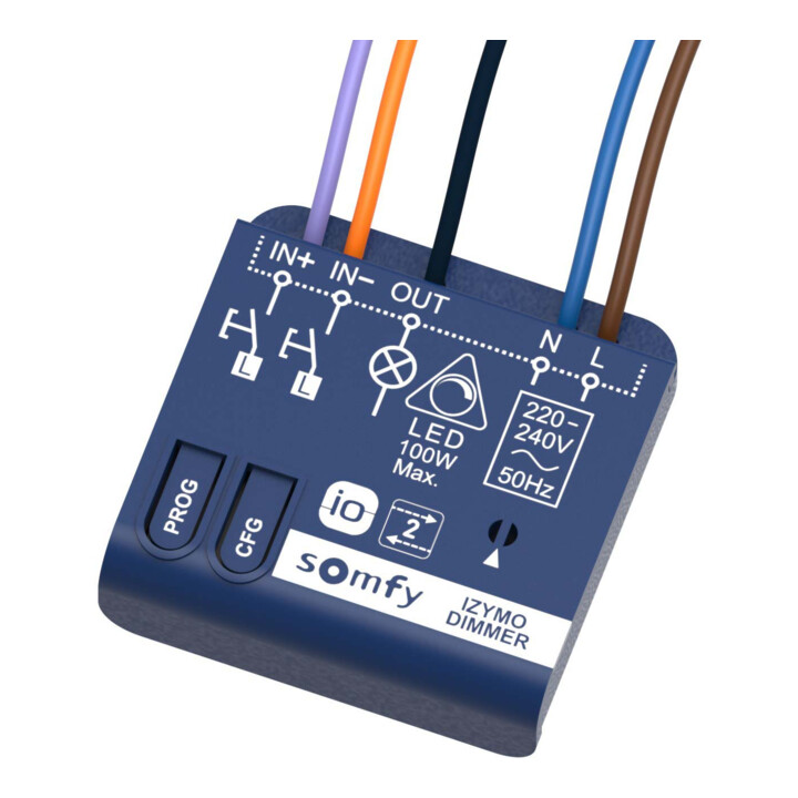 Somfy Empfänger Modul Up Licht Dimmer Unterputz Funkempfänger 1822663  Blau B-Ware - 3660849544201
