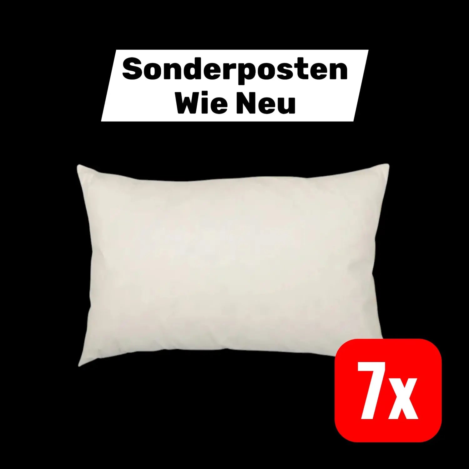 B-Ware Søms Luxus Daunenkissen Kopfkissen Federkissen Füllung 50x70 7 Stück - 5710575507020