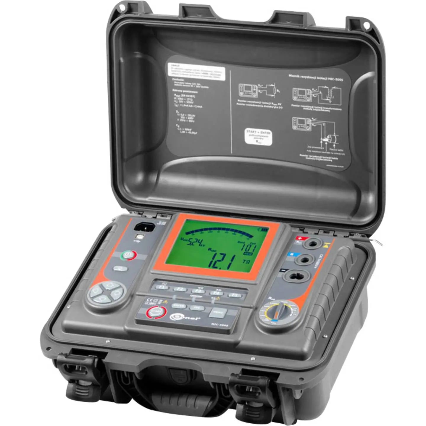 B-Ware Sonel Isolationsmessgerät Prüfgerät Isolation Mic5005 Digital Lcd Schwarz - 5907624021549