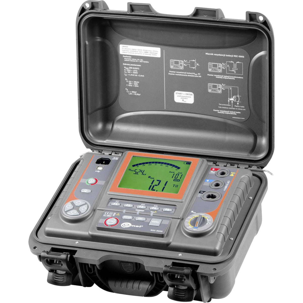 Sonel Isolationsmessgerät Prüfgerät Isolation MIC5005 digital LCD schwarz - 5907624021549