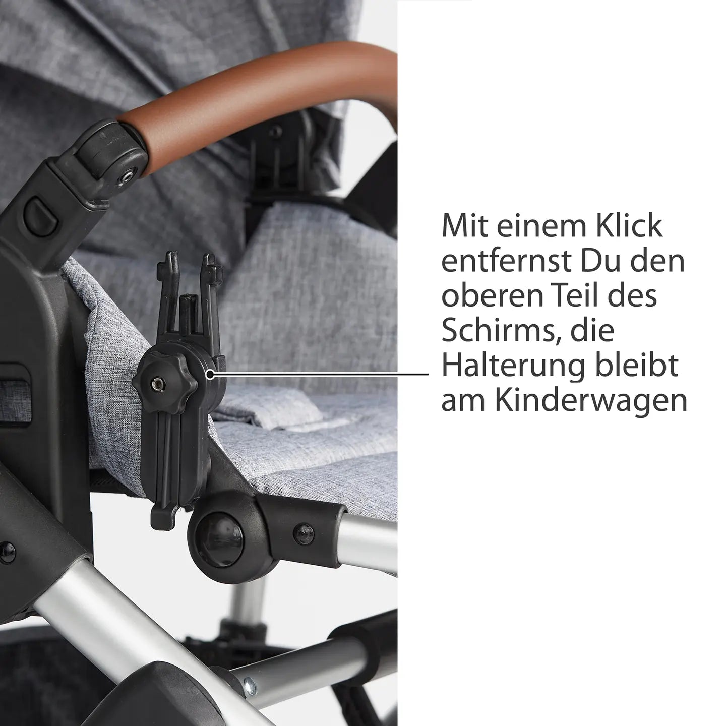 B-Ware Abc Design Sonnenschirm Schirm Sonnenschutz Sunny Asphalt Uv50 Plus Kinderwagen - 4045875052699