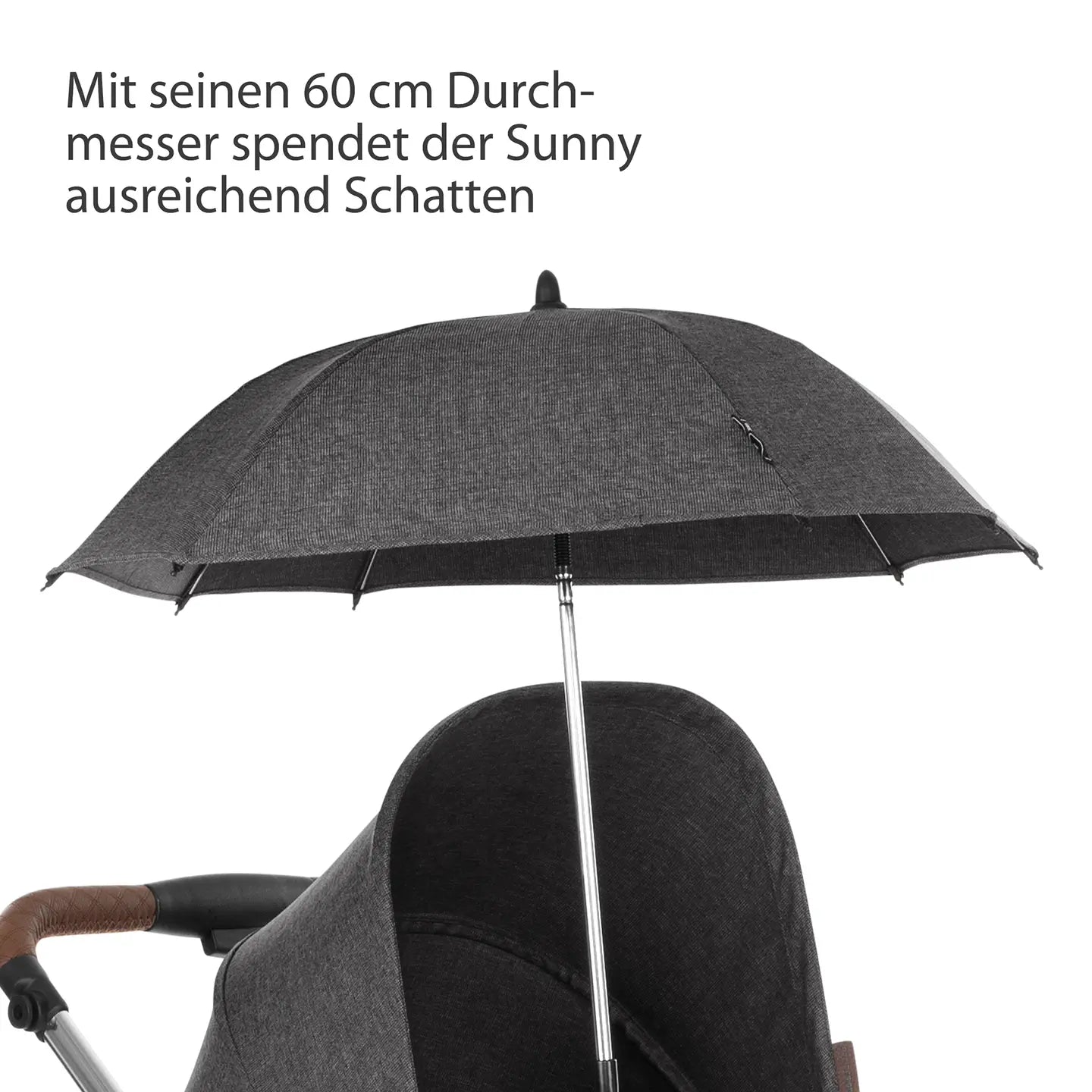 B-Ware Abc Design Sonnenschirm Schirm Sonnenschutz Sunny Asphalt Uv50 Plus Kinderwagen - 4045875052699