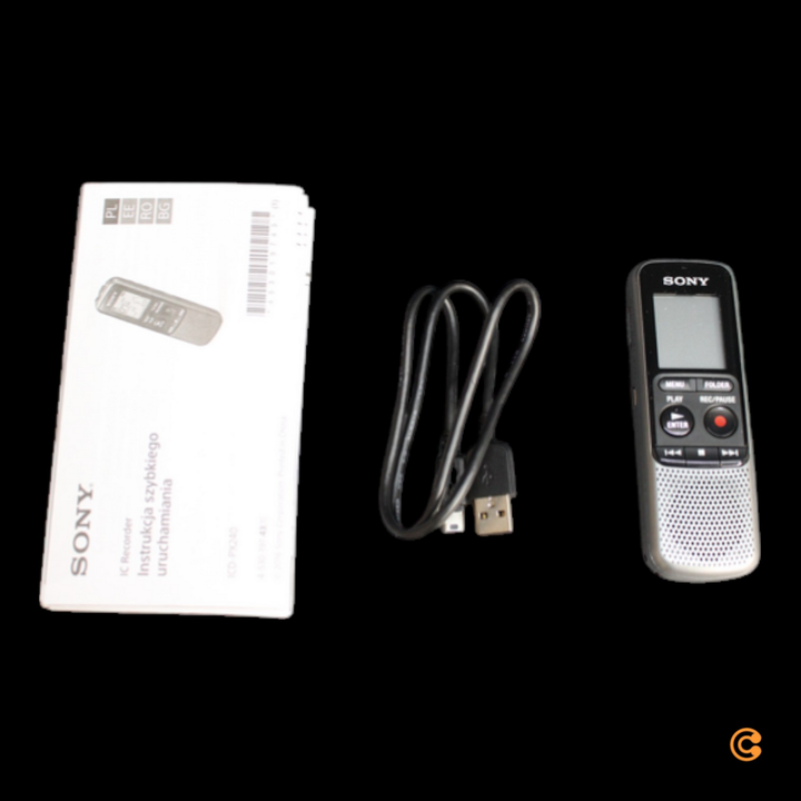 Sony Digitales Diktiergerät Aufnahmegerät Audio Aufzeichnungsdauer 1034h Schwarz B-Ware - 4905524963410