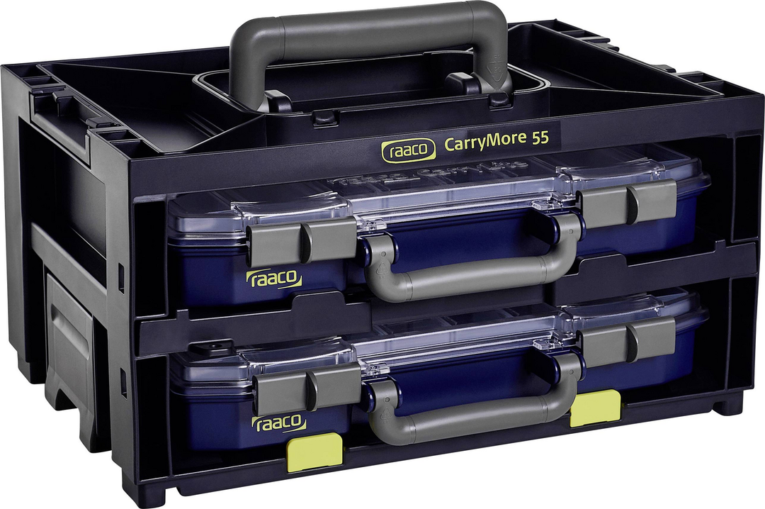 Raaco Carry More 55x2 Sortimentskoffer Lagerkoffer Werkzeugkoffer Schraubenkoffer B-Ware - 5733439146395