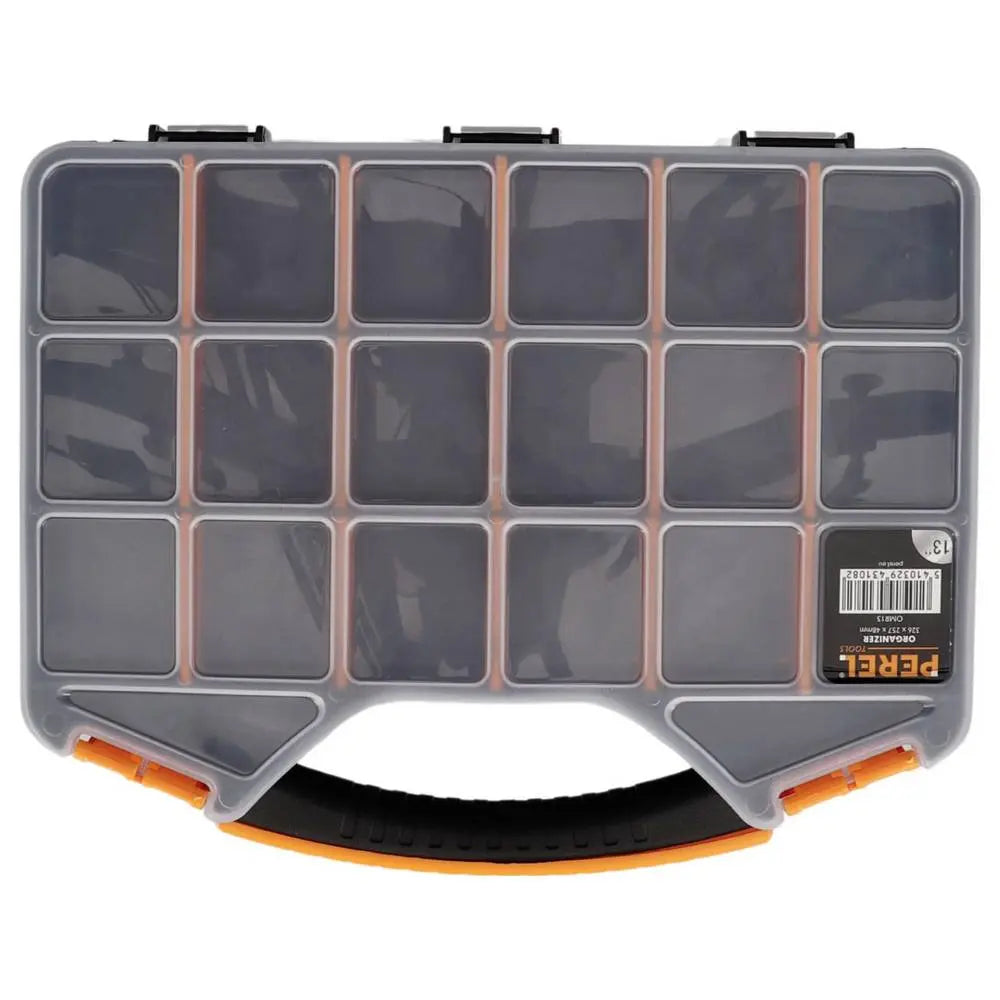 B-Ware Velleman Sortimentskasten Omr13 Aufbewahrungsbox 18 Fächer Transparent 5 Stück - 5410329431082