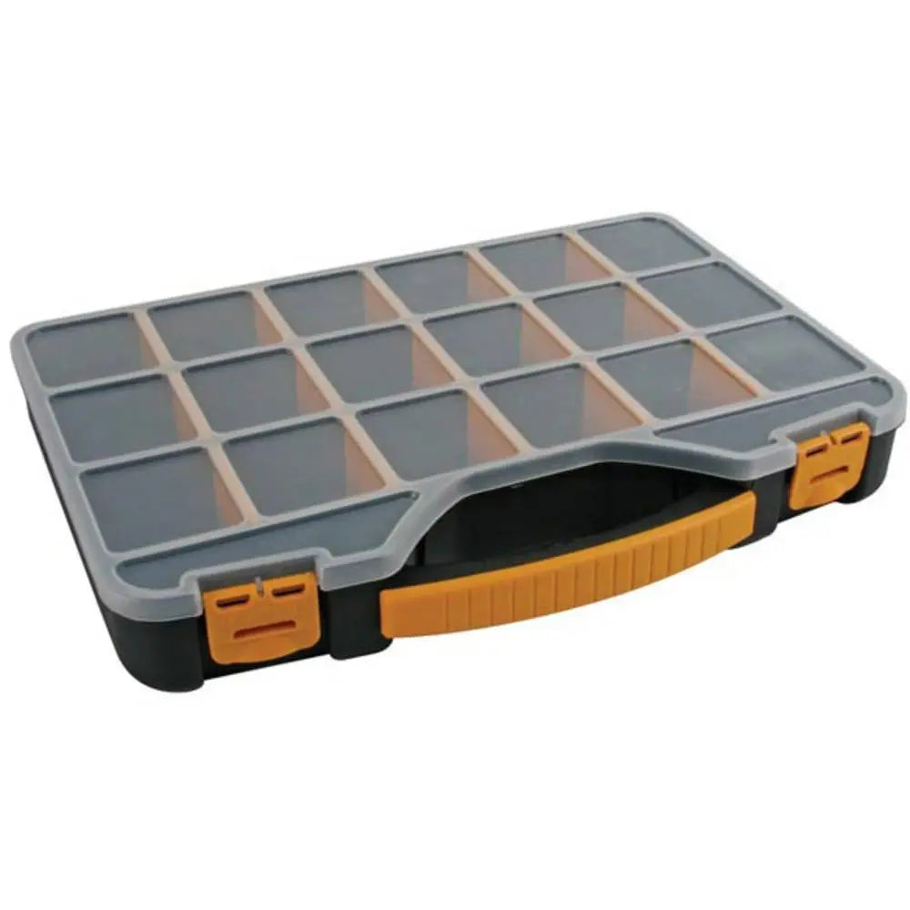B-Ware Velleman Sortimentskasten Omr13 Aufbewahrungsbox 18 Fächer Transparent 5 Stück - 5410329431082
