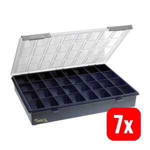 B-Ware Raaco Assorter 4 32 Sortimentskasten 338x260x57 Mm Anzahl Fächer 32 Blau 7 Stück
