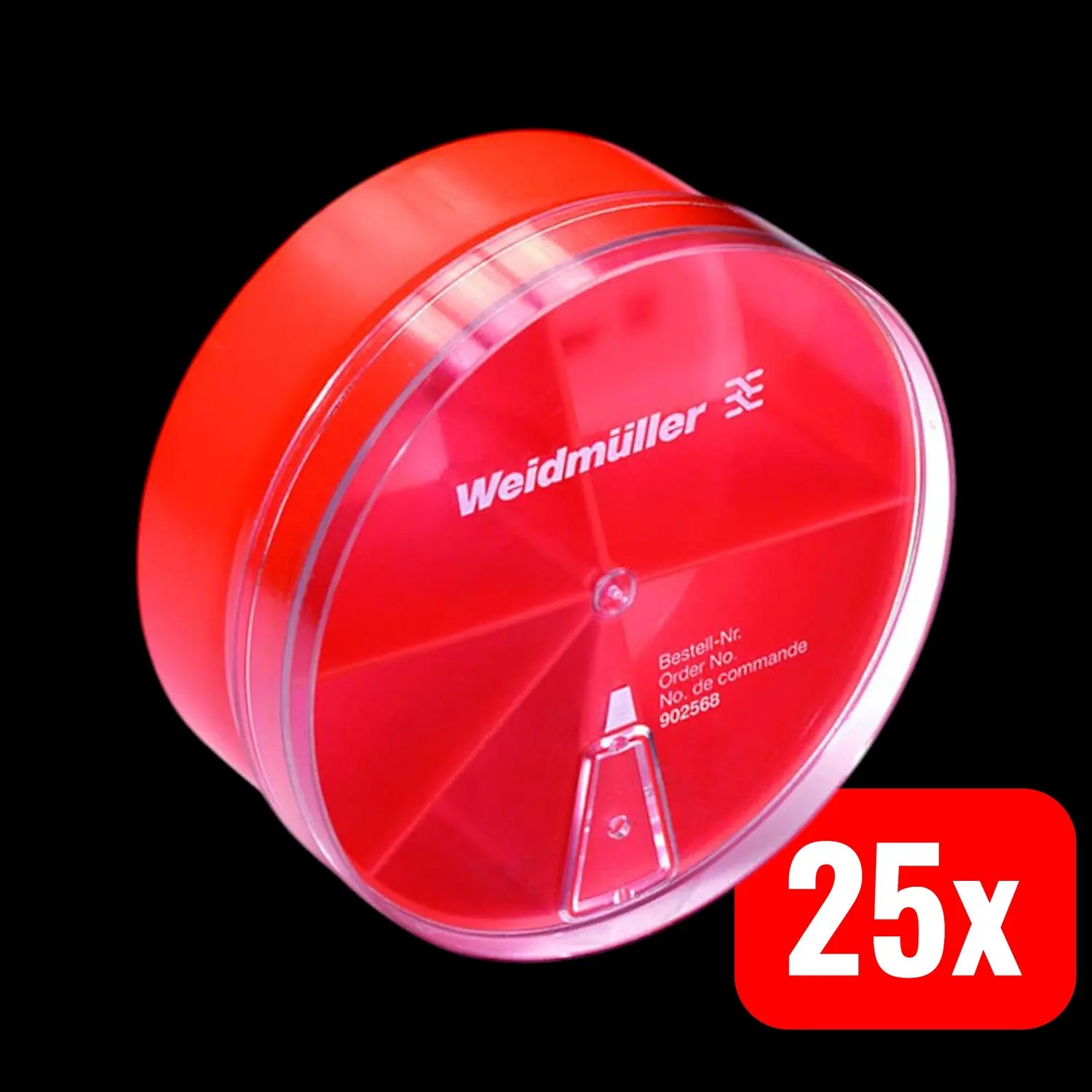 B-Ware Weidmüller Leerbox Aufbewahrungsbox H Leerbox 5 Trennstege Rot 25 Stück - 4008190007980