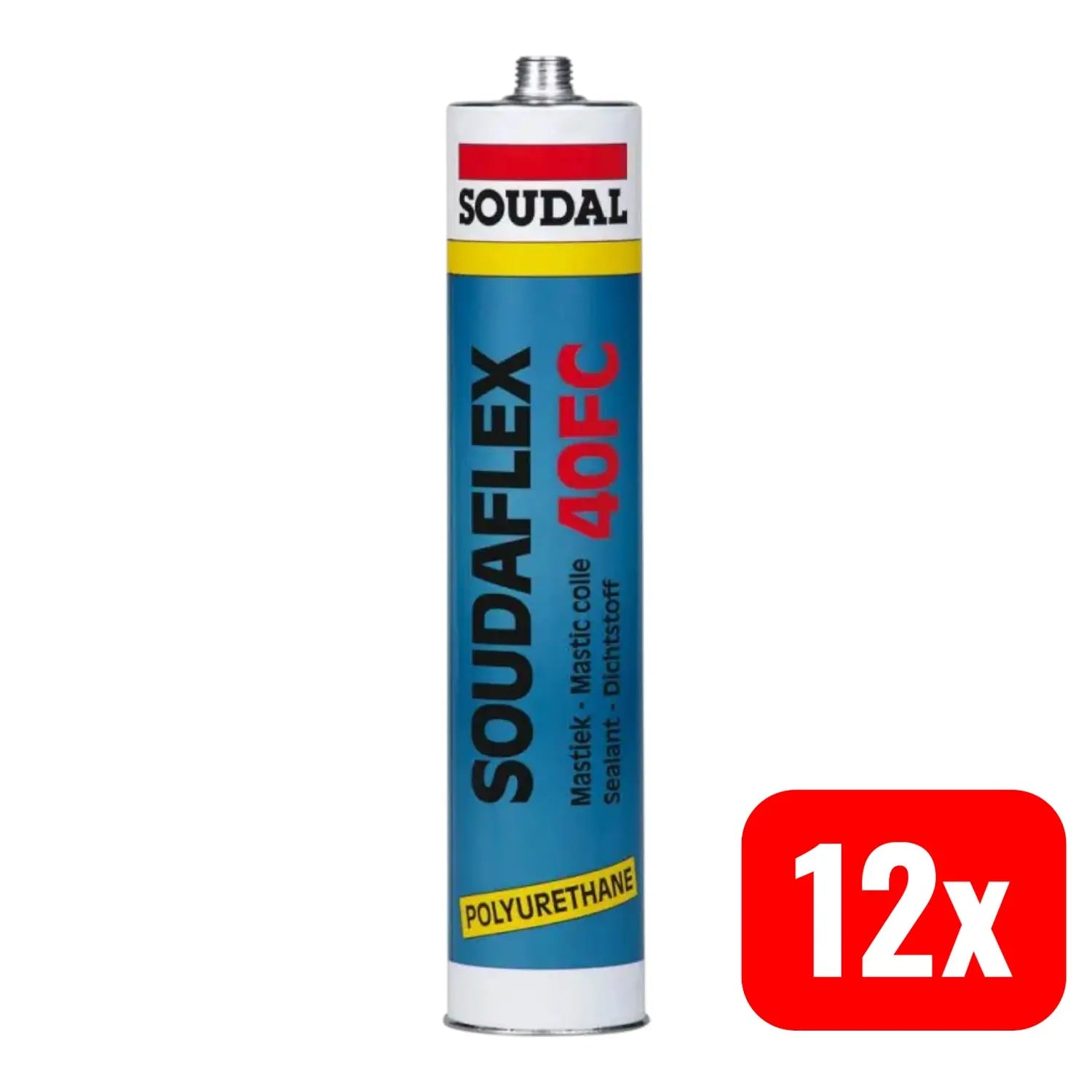 B-Ware Soudal Dichtungsmasse Fugendichtstoff Soudaflex 40 Fc Grau 310ml 12 Sück - 5411183008908