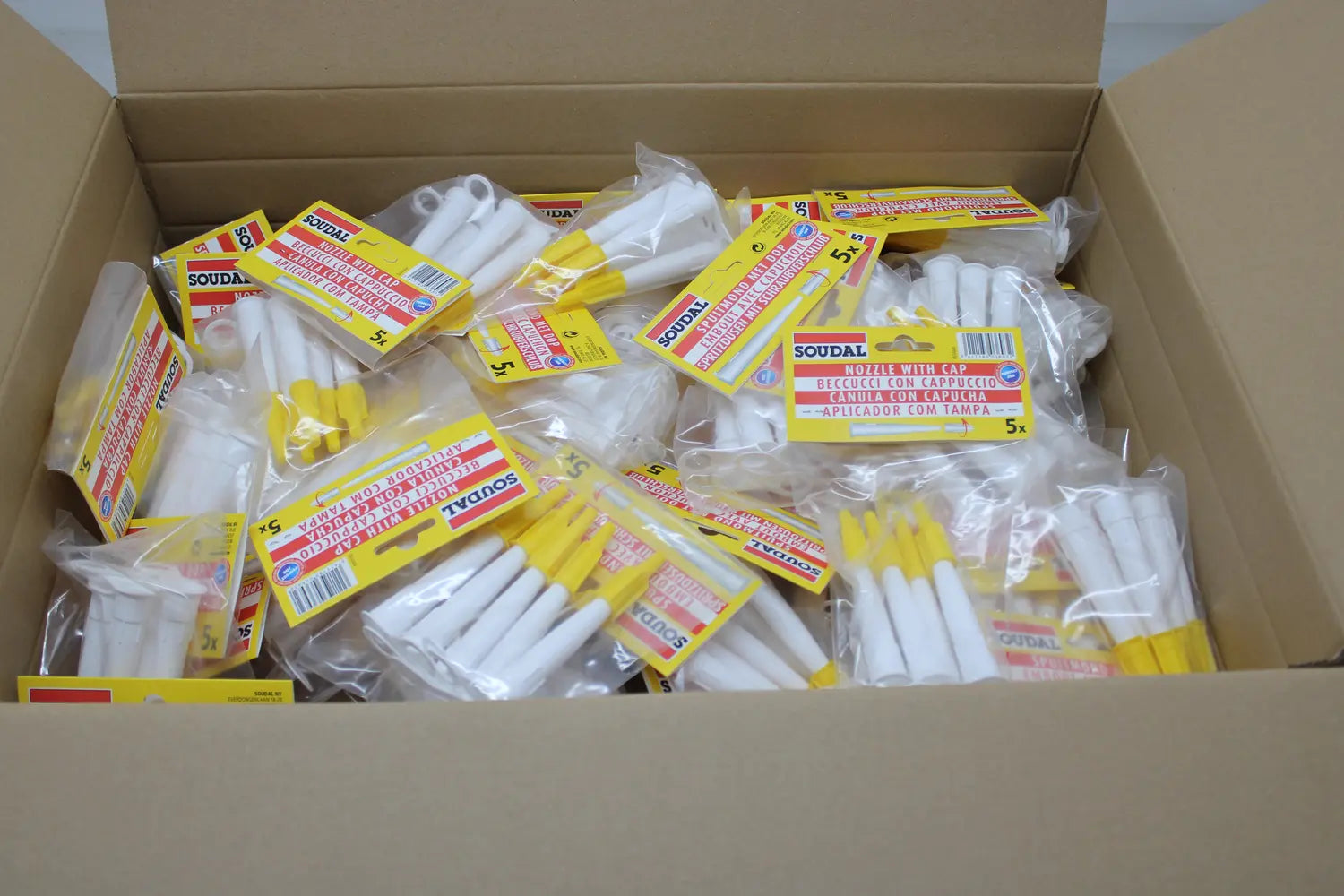 B-Ware Soudal Düsen Set Spritzdüsen Set Weiß 5 Stück Schraubverschluss 37x - 5411183036932