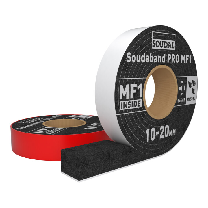 Soudal Kompribänder Fugendichtband Dichtungsband Fenster Tür Mf1 63/4 10 Schwarz B-Ware - 5411183176089