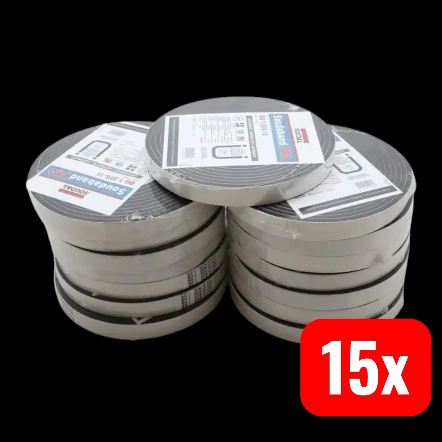 B-Ware Soudal Dichtungsband Fugendichtband Pro Bg1 Kompriband Anthrazit Rolle 15 Stück - 5411183104716