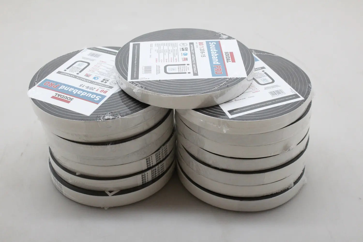 B-Ware Soudal Dichtungsband Fugendichtband Pro Bg1 Kompriband Anthrazit Rolle 15 Stück - 5411183104716