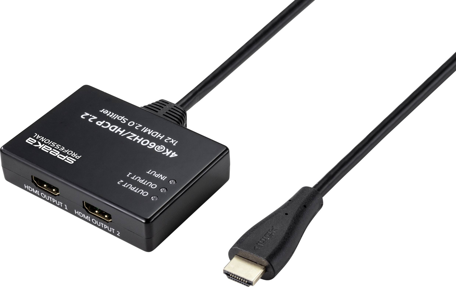 B-Ware Spea Ka Professional Sp 9443508 1+2 Port 4 K Hdmi Splitter Hub Adapter Verbin940 - 4064161168524