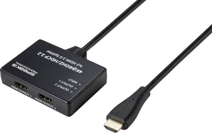 B-Ware SpeaKa Professional SP-9443508 1+2 Port 4K-HDMI Splitter Hub Adapter Verbin940